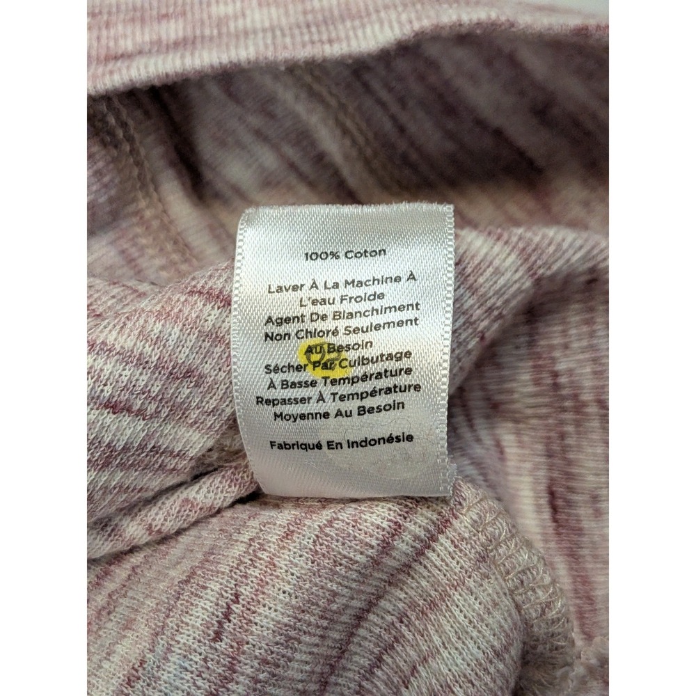 T by Talbots Womens Medium Pink Space Dye Cowl Neck Cotton Tunic Sweater Pocket - Picture 7 of 7